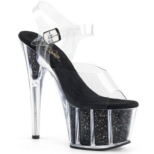 Nero scintillare 18 cm Pleaser ADORE-708G scarpe da cubista e spogliarellista