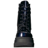 Ologramma 11,5 cm SHAKER-52 demoniacult stivaletti con zeppa e plateau nere
