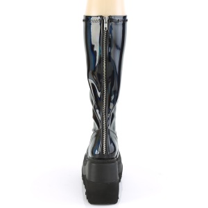 Ologramma 11,5 cm SHAKER-65 demoniacult stivali zeppa altissima con plateau