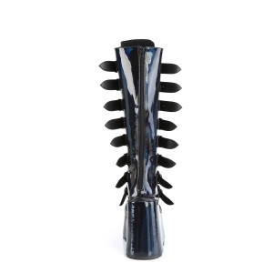 Ologramma 14 cm SWING-815 stivali alternative con la suola spessa e fibbie neri