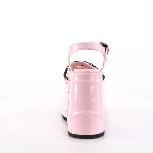 Ologramma 15 cm DemoniaCult WAVE-09 scarpe lolita sandali con zeppa plateau