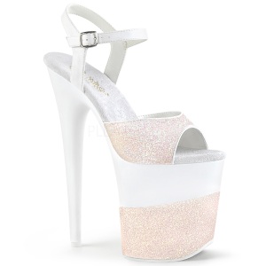 Opale Brillare 20 cm Pleaser FLAMINGO-809-2G Tacchi Alti Plateau