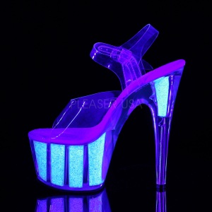 Opale scintillare 18 cm Pleaser ADORE-708UVG scarpe con tacchi da pole dance