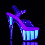 Opale scintillare 18 cm Pleaser ADORE-708UVG scarpe con tacchi da pole dance