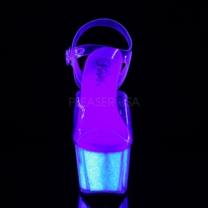 Opale scintillare 18 cm Pleaser ADORE-708UVG scarpe con tacchi da pole dance