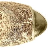 Oro 18 cm ADORE-1008SQ stivaletti con lustrini donna