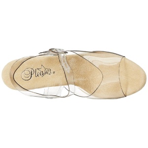 Oro 18 cm Pleaser STARDUST-708 Tacchi Alti Cromo Plateau