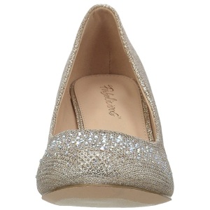 Oro Pietre Cristallo 6,5 cm DORIS-06 Scarpe Dcollet da Sera