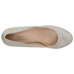 Oro Pietre Cristallo 6,5 cm DORIS-06 Scarpe Dcollet da Sera
