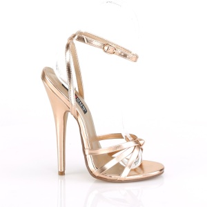 Oro Rosa 15 cm Devious DOMINA-108 sandali tacchi a spillo