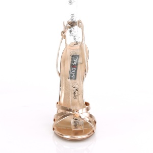 Oro Rosa 15 cm Devious DOMINA-108 sandali tacchi a spillo