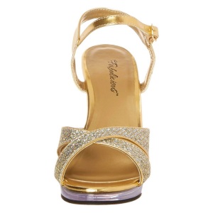 Oro Scintillare 12 cm FLAIR-419G Sandali Donna con Tacco