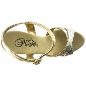 Oro Scintillare 16,5 cm Pleaser ECLIPSE-619G Scarpa Stiletto Alto