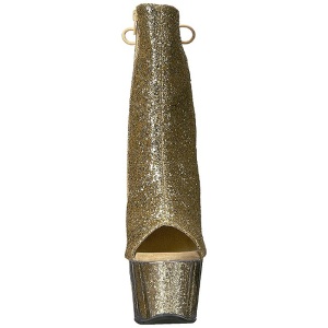 Oro scintillare 18 cm ADORE-1018G stivaletti plateau suola donna