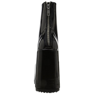 Patent 13 cm CAMEL-203 chunky demonia ankle boots platform