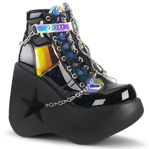 Patent 13 cm DYNAMITE-101 demoniacult ankle boots wedges platform