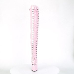 Patent 13 cm SEDUCE-3024 Rosa high heeled mens thigh high boots