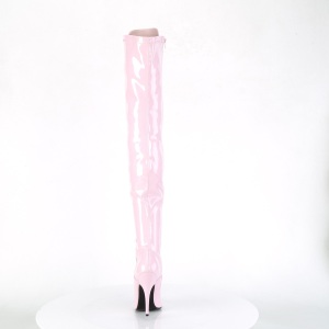 Patent 13 cm SEDUCE-3024 Rosa high heeled mens thigh high boots