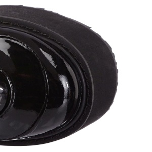 Patent 14 cm SWING-815 buckle boots - alternative boots platform black