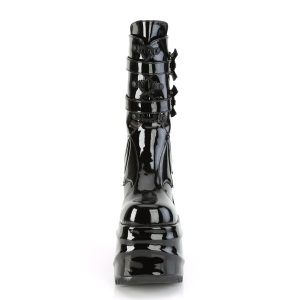 Patent 15 cm WAVE-150 demoniacult knee boots wedges platform