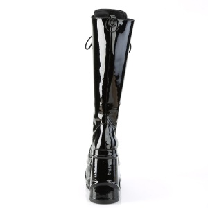 Patent 15 cm WAVE-200 demoniacult knee boots wedges platform