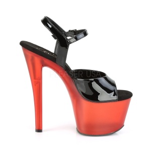 Patent 18 cm SKY-309T platform pleaser sandals