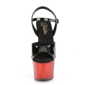 Patent 18 cm SKY-309T platform pleaser sandals