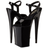 Patent 23 cm INFINITY-909 extrem platform high heels shoes