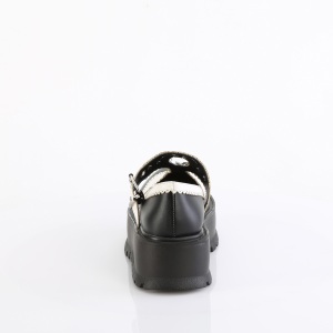 Patent 5 cm SLACKER-23 alternative shoes platform black