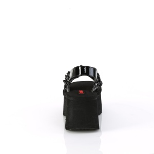 Patent 6,5 cm DemoniaCult FUNN-12 lolita emo platform sandals