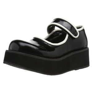 Patent 6 cm SPRITE-01 emo platform maryjane shoes with buckles