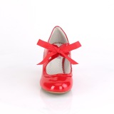 Patent Red 6,5 cm WIGGLE-32 retro vintage cuben heels maryjane pumps