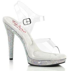 Pietre strass 12,5 cm GLORY-508DM scarpe posare - tacco alto da competizione bikini