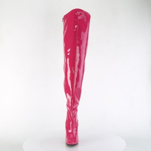 Pink 13 cm SEDUCE-3000WC stivali sopra il ginocchio elasticizzati con gambale largo