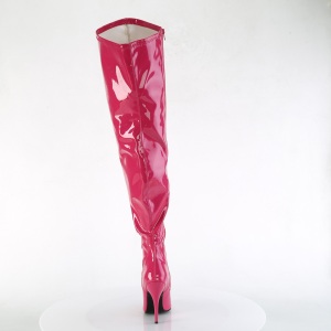Pink 13 cm SEDUCE-3000WC stivali sopra il ginocchio elasticizzati con gambale largo
