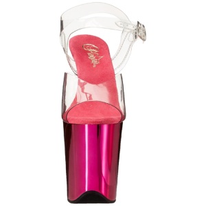 Pink 20 cm FLAMINGO-808 Cromo Plateau Tacchi Alti