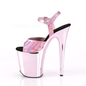 Pink 20 cm FLAMINGO-809HG tacco alto pleaser con plateau