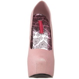 Pink Glitter 14,5 cm Burlesque TEEZE-31G Platform Pumps Shoes
