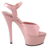 Pink Shiny 15 cm Pleaser KISS-209 High Heels Platform