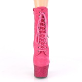 Pink glitter 18 cm ADORE-1020FSMG Exotic pole dance ankle boots