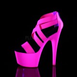 Pink neon 18 cm Pleaser ADORE-769UV Pole dancing high heels shoes