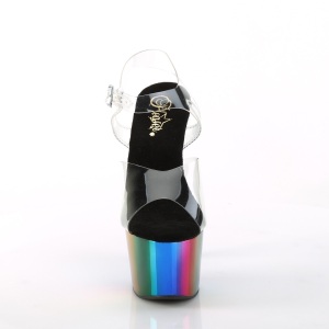 Plateau arcobaleno 18 cm ADORE-708RC scarpe da pole dance