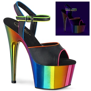 Plateau arcobaleno 18 cm ADORE-709RC-02 scarpe da pole dance