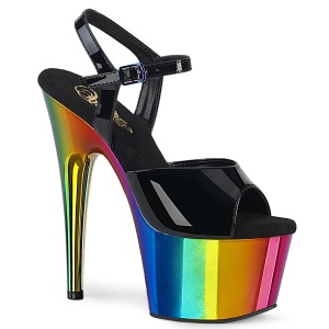 Plateau arcobaleno 18 cm ADORE-709RC scarpe da pole dance