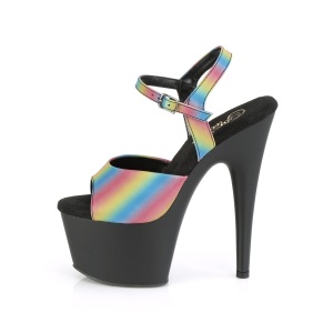 Plateau arcobaleno 18 cm ADORE-709REFL-02 scarpe da pole dance