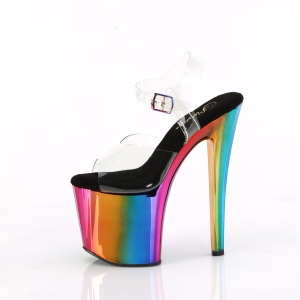 Plateau arcobaleno 19 cm ENCHANT-708RC scarpe da pole dance