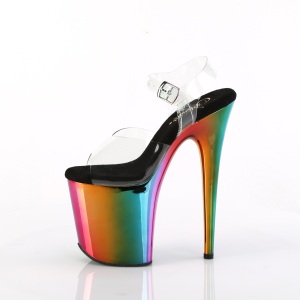 Plateau arcobaleno 20 cm FLAMINGO-808RC scarpe da pole dance