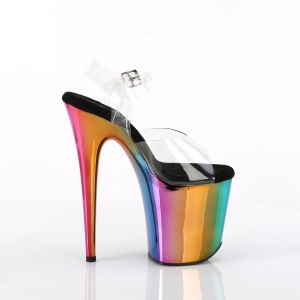 Plateau arcobaleno 20 cm FLAMINGO-808RC scarpe da pole dance