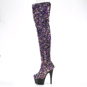 Porpora Lustrini 20 cm ADORE-3020 stivali overknee piattaforma exotic pole