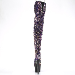 Porpora Lustrini 20 cm ADORE-3020 stivali overknee piattaforma exotic pole